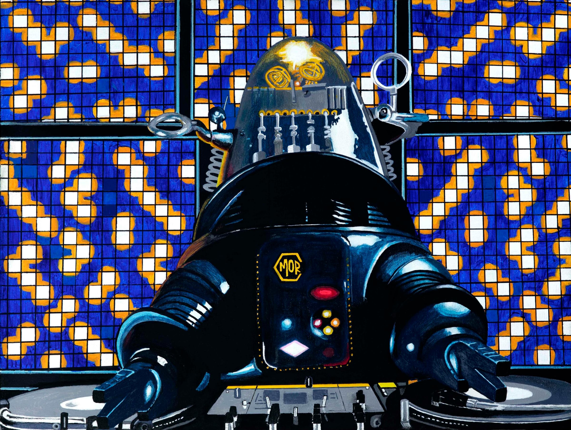 DJ Robbie Robot (Art Print)